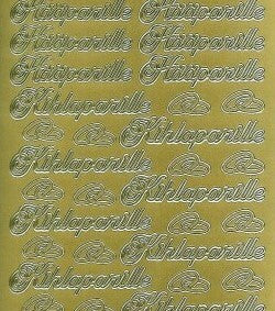 Ääriviivatarra-arkki, Hääparille, Kihlaparille, Kulta