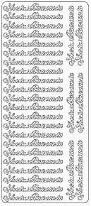 Ääriviivatarra-arkki, Iloista pääsiäistä, kulta