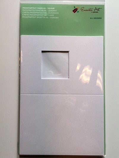 Encaustic Art Paspislajitelma + kuoret A6-korttiin 12 kpl