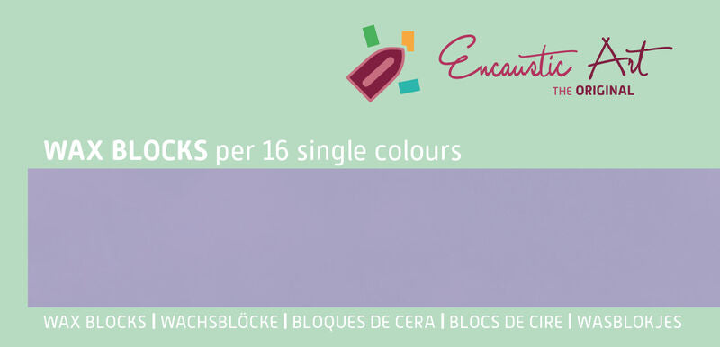 Mehiläisvahaväri 32 Pastelli Lila, 16 kpl rasia